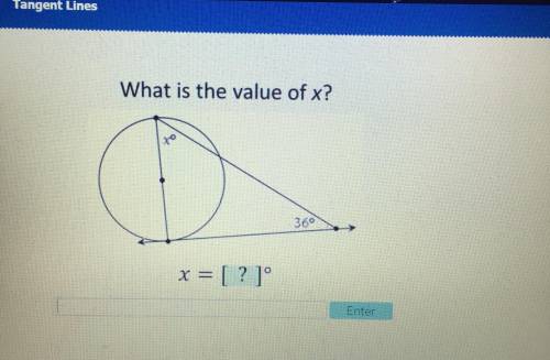 50 Points. what is the value of x