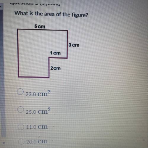 23.0 cm2

25.0 cm?
11.0 cm
20.0 cm
Pleas help 
I need the area and the perimeter. Only answ