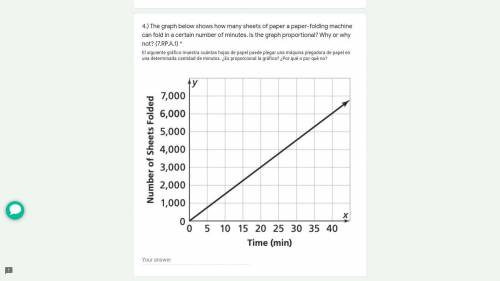 The graph below shows how many sheets of paper a paper-folding machine can fold in a certain number