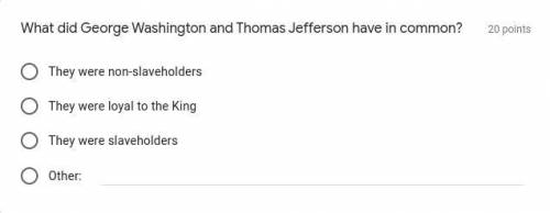 What did George Washington and Thomas Jefferson have in common?