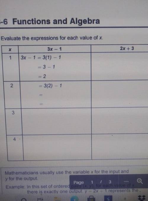 The 3 one is 2x-1 please help