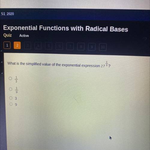 What is the simplified value of the exponential expression 273?