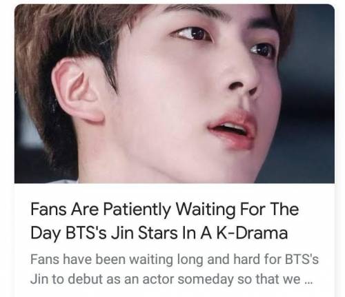 Lol , he should do that already

he just look like a kdrama actor ik cuz he's our world wide hands