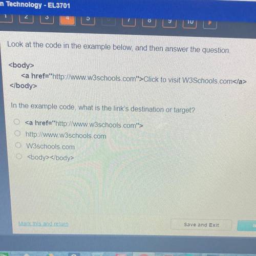 Look at the code in the example below and then answer the question..