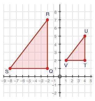 HELP ME PASS PLS!!

Triangle QRS is similar to triangle TUV. Write the EQUATION , in slope-interce
