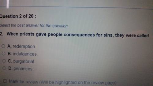 Need asap
When priests gave people consequences for sins, they were called?