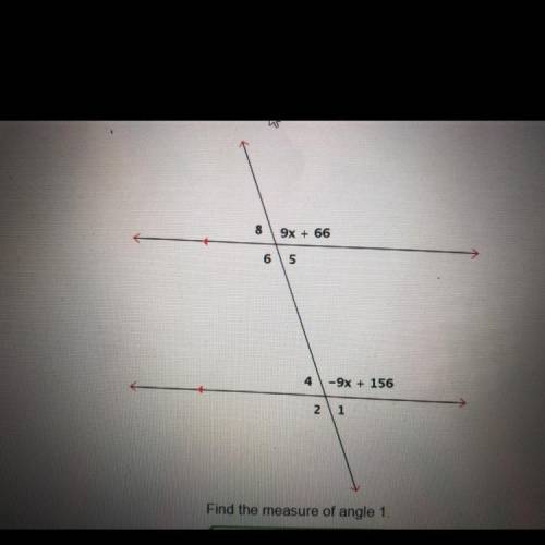 I need the measure of angle 1