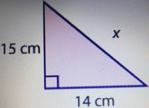 Need help ASAP!!

Find the unknown side of the triangle below (round to the nearest tenth).
A.) 21