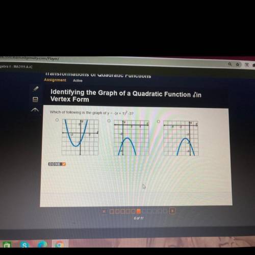Which of following is the graph of y -(X+ 1)-37