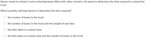 Steven needs to unload a truck containing boxes filled with video consoles. He wants to determine t