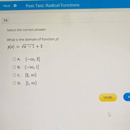 What is the answer to this radical functions equation ASAP
