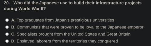 Who did the Japanese use to build their infrastructure projects during World War II?