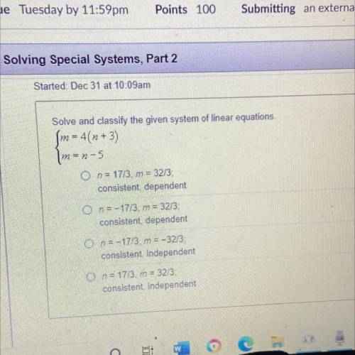 Please help 9th grade math special systems