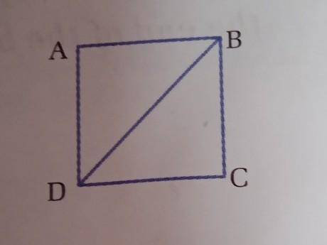 AB.4. a) In the given figure, ABCD is a square.Show that BD = AB root under 2