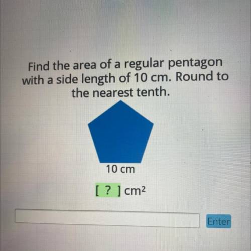What is the area of this pentagon?