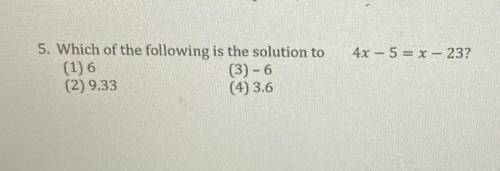 I need help with number 5