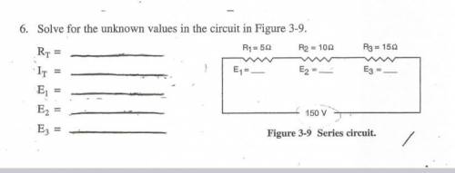 Solve for the unknown values in the circuit in figure 3-9, NEED ANSWERS ASAP