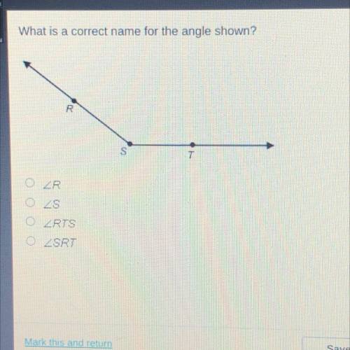 What is a correct name for the angle shown?