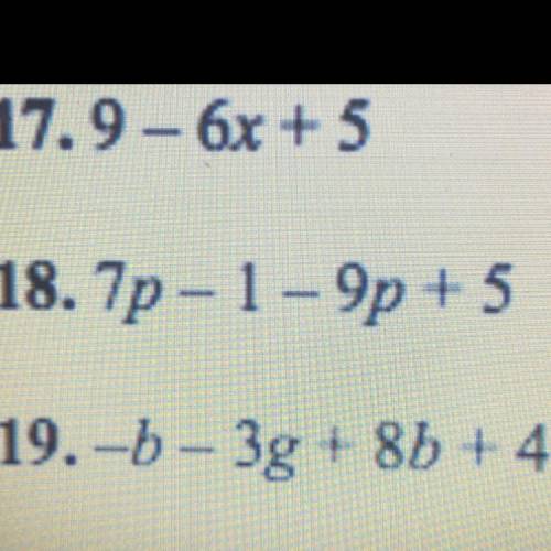 Pls help me with #18 it has to be in simplest form 10 points