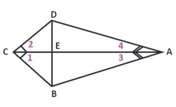For the picture of the kite below, how would you prove that triangle BCE is congruent to triangle D