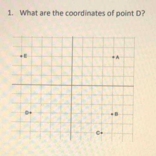 1. What are the coordinates of point D?