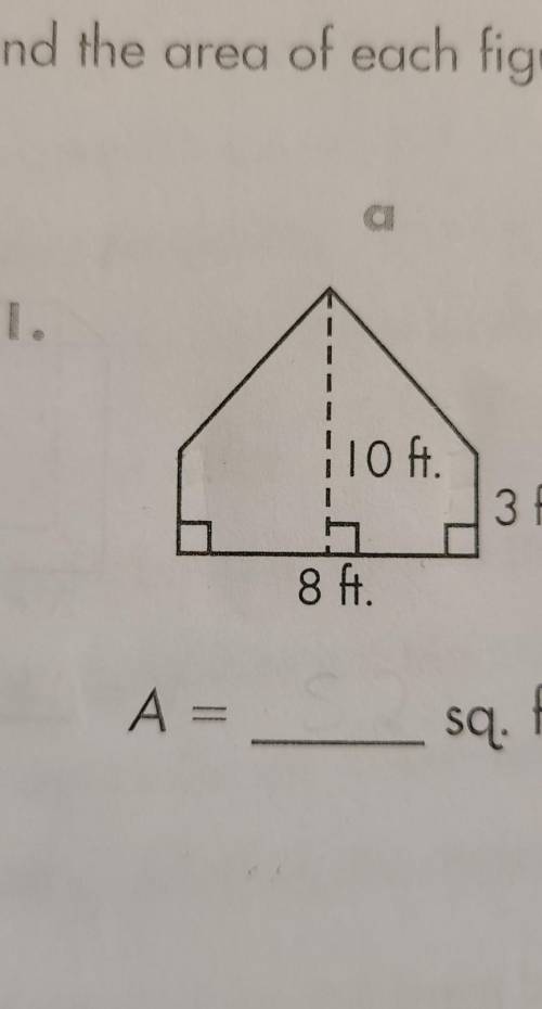 How do you find the area of this problem
