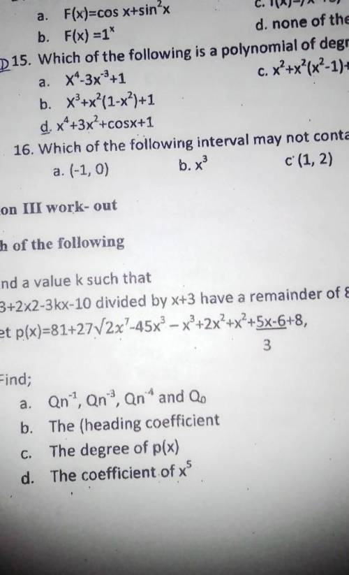 Pls help me for Answer number two A only