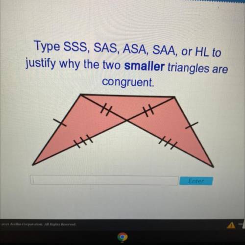 FIRST CORRECT ANSWER WILL BE MARKED BRAINLEST

Type SSS, SAS, ASA, SAA, or HL
to justify why the t