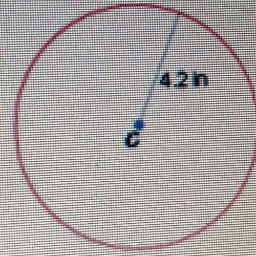 What is the approximate area of the circle shown below?

A. 26.4 in2
B. 55.4 in 2
c. 13.2 in2
D. 2