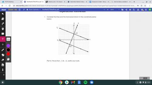 Consider the lines and the transversal drawn in the coordinate plane below.

Please try to answer