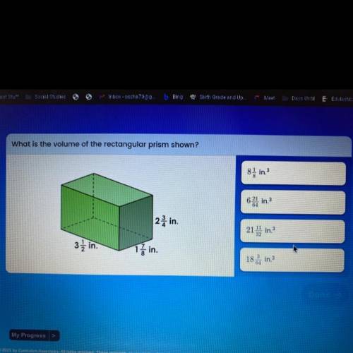 What is the volume of the rectangular prism shown?