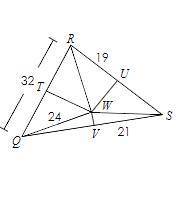 If w is the circumcenter of triangle qrs, find each measure
