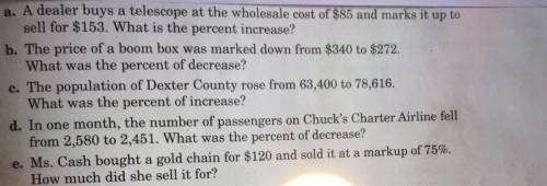 Need help with math word problems