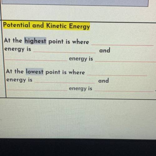 Please help- Determine the relationship between potential and kinetic energy in a system.