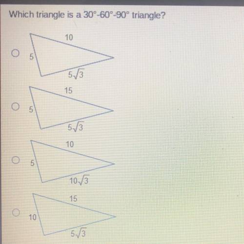 Which triangle is a 30 -60 -90 degree triangle?