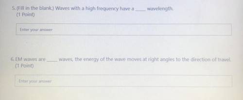 Em waves question numbers 5 and 6 are what I need help with