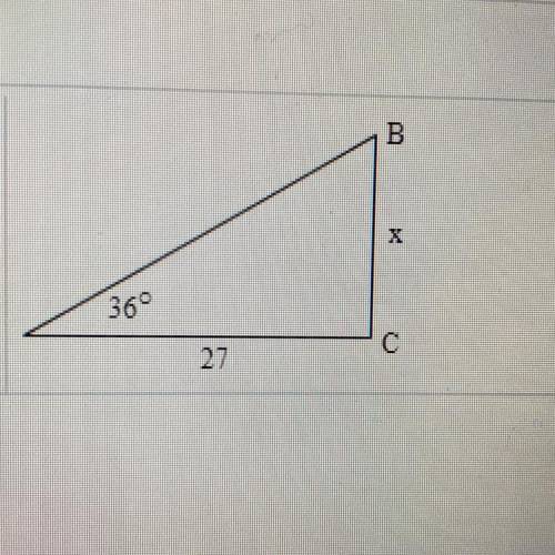 Trigonometry. Solve for X.