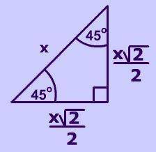 Topic: Solving Right Triangles

Refer to the diagram, the formulas for special right triangles to