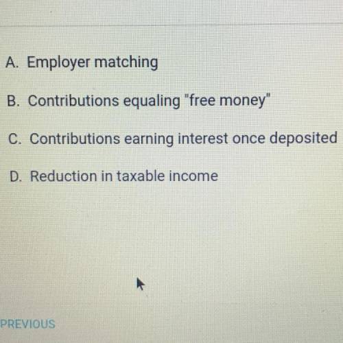 Which of the following is not a benefit of contributing to a retirement account￼