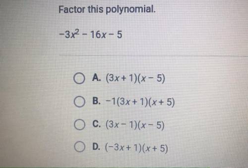 Factor this polynomial.
-3x^2-16x- 5