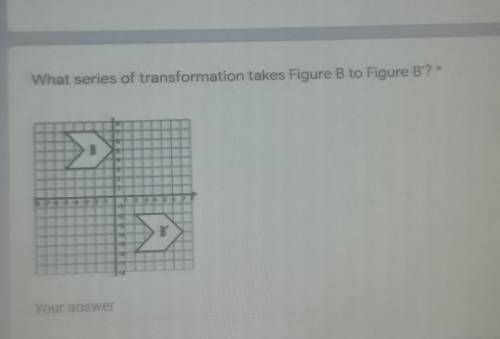 What series of transformation takes Figure B to figure B PLEASE HELP ME!