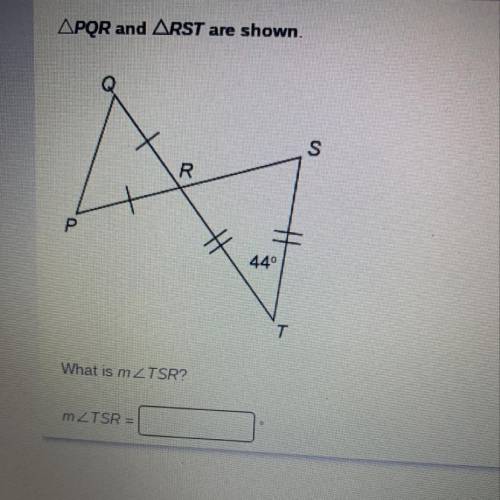 Need quick(Right answer gets brainliest)
What is m angle TRS?