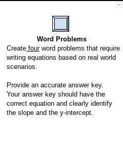 Can someone plz make me 4 word problem questions with answers. The answer should use this method. U