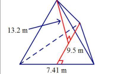 Please im in a hurry!

Find the volume of the pyramid. Round your answer to the nearest hundredth.