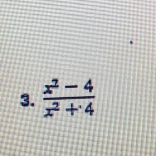 Simplify x^2-4/x^2+4