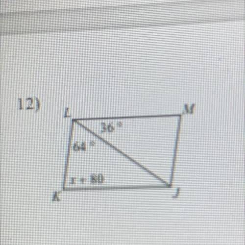 Solve for X, each figure is a parallelogram