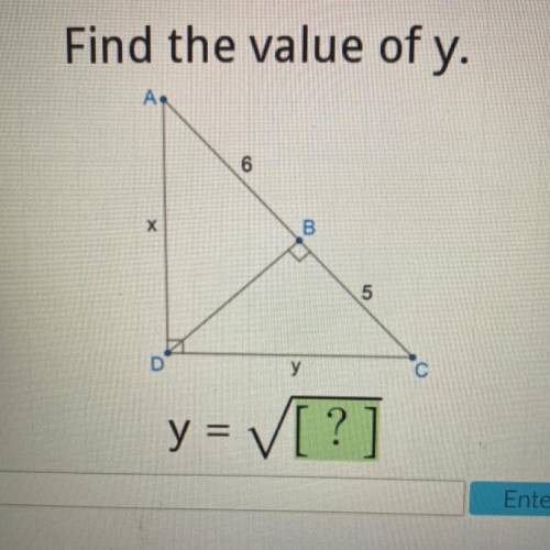 BRAINLEST answer !!
Find the value of y