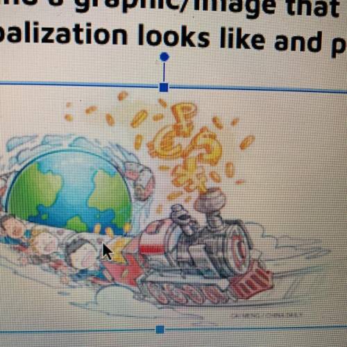How does the image illustrate globalization?
