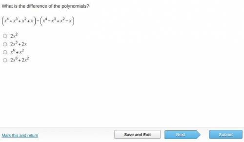 What is the difference of the polynomials?