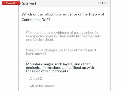 °Please help. Continental drift theory!